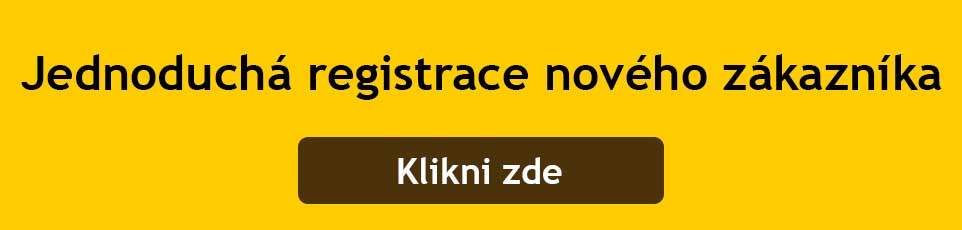 Jednoduchá registrace nového zákazníka